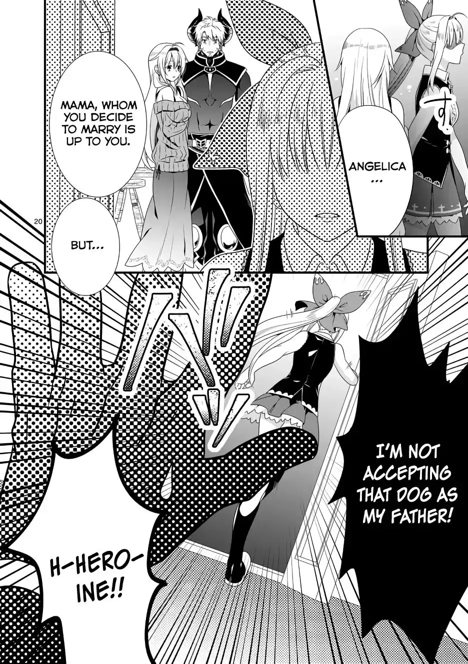 Maou Desu. Onna Yuusha no Hahaoya to Saikon Shita no de, Onna Yuusha ga Giri no Musume ni Narimashita. Chapter 2 21